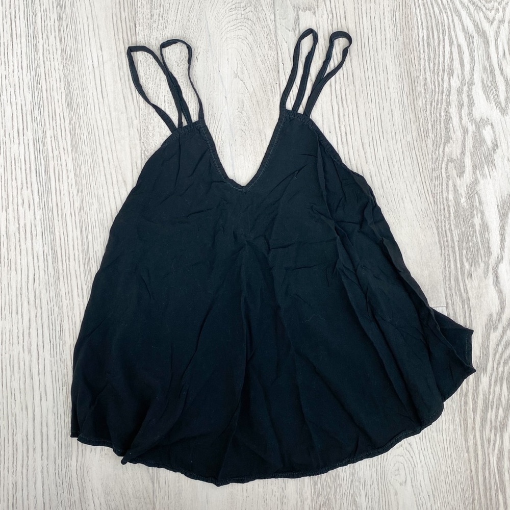 Brandy Melville Flowy Black Tank Top